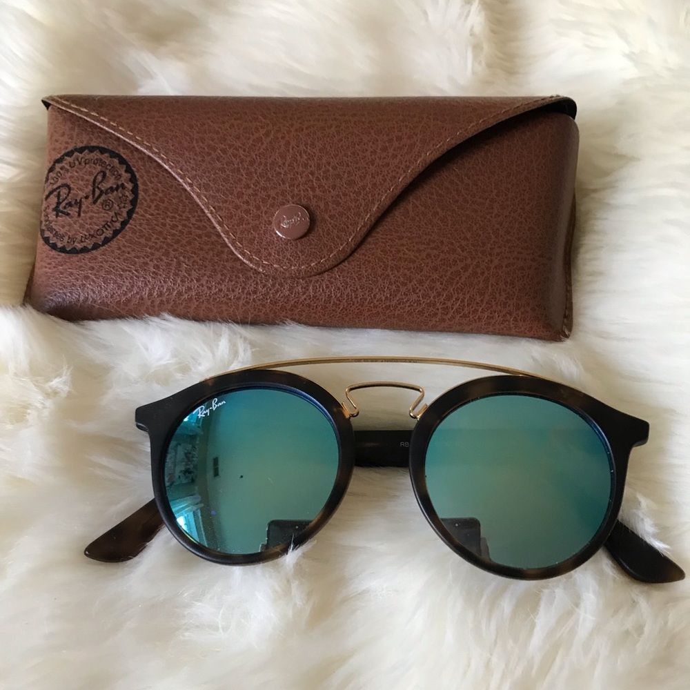 Ray-Ban Blue Mirrored Sunglasses